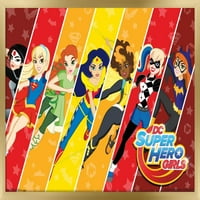 Комикс ТВ-ДиСи супергерой момичета-плакат на стената на Лигата, 22.375 34
