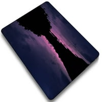 Kaishek само за MacBook Pro S Case - Модел на освобождаване A A2485, пластмасов капак на черупката на твърд калъф, лилава серия 0046