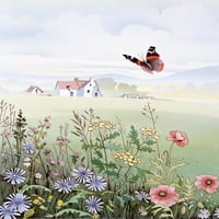 Селска сцена с пеперуди и пеперуди от пеперуда от Малкълм Greensmith ® Adrian Bradburymary Evans