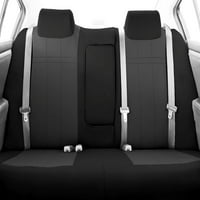 Caltrend задни капаци на седалката Neosupreme за 2009- Subaru Forester- SU109-03NN Вложка за дървени въглища с черна тапицерия
