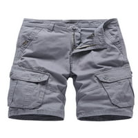 Niuer Mens Cargo Shorts Небрежни леки къси панталони на открито с мулти джобове