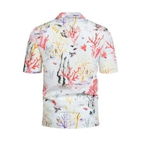 Мъжка риза с копче, Мъжка хавайска риза с къс ръкав