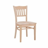 Стол за хранене на Линон Мери - незавършен - Комплект от 2
