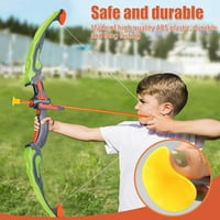 Поклонник и стрелка за деца LED LED Light Up Archery Set с смукателни чаши стрели Целе