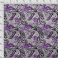 OneOone Polyester Spande Purple Fabric Animal Skin Sewing Mattery Print Fabric от двора широко мик