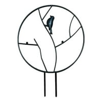 Метална кръгла рамка за катерене рамка Цветя саксийни скоби за растение стойка на закрито на открито градински инструмент