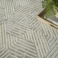 Nourison Grafi Geometric Grey 5'3 7'3 килим