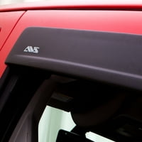 Ауто Вентшаде Вентвисор нископрофилен матов черен страничен прозорец Дефлектор, 4-настолен комплект съвместим с-Шевролет Силверадо 1500 ГМЦ Сиера Двойна кабина