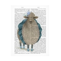 ФАБ Фънки 'Балет Овце Печат' Платно Изкуство
