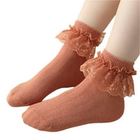 Gwiyeopda Toddler Kids Girls чорапи Сладки дантелени ръбове принцеса сладки чорапи деца еластични дишащи чорапи