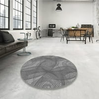 Ahgly Company вътрешен правоъгълник с шарени въглеродни сиви килими, 5 '7'