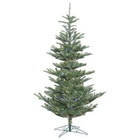 Vickerman 6 'Alberta Spruce Artificial Christmas Tree, многоцветни Lura -LiT LED светлини - Fau Christmas Tree - Сезонен вътрешен декор за дома