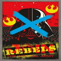 Star Wars: Saga - Vader Rebel Tall Poster с бутални щифтове, 22.375 34