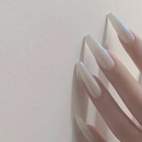 Pro Beauty Tools Nails Press On Nails Long, 3D Rhinestones Ковчег нокти с дизайн фалшиви нокти с лепило за жени 2ml