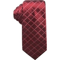 Алфани Мъжка мрежа самостоятелно завързана вратовръзка, червена, Един размер