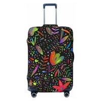 Протектор за покритие за багаж, оцветени с дъга на куфара за флора за багаж, размер x-голям размер