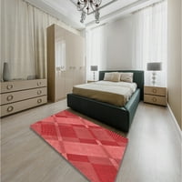 Ahgly Company вътрешен правоъгълник с червени килими, 2 '5'
