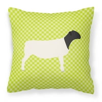 Дорпер овца зелена тъкан Декоративна възглавница