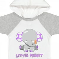 Мастически малък фъстък- сладък бебешки слон подарък бебе момче или бебе момиче боди