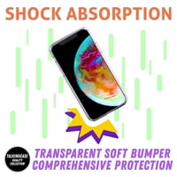 TalkingCase Slim Phone Case, съвместим за TCL Stylus 5G, Жълт проверка на проверка, W стъклен екран, леко тегло, гъвкав, мек, САЩ