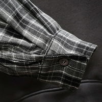 Киплики клирънс качулки за мъже Дълъг ръкав кръпка работа Пуловер Качулати топ блуза