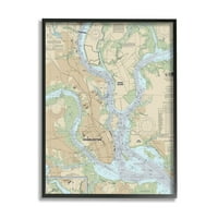 Ступел Индъстрис Чарлстън Южна Каролина морска карта Остров Даниел, 20, проектирана от Дафне Полсели