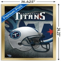 Трендс Интернешънъл НФЛ Тенеси титаните-плакат на стената на шлема 16.5 24.25.75 Златна Рамкирана Версия