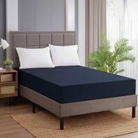 Sweet Home Collection Series Microfiber Fittive Sheet - Twin, Navy