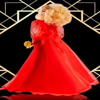 Колекционерът на Барби Мател 75 -та годишнина кукла в червена рокля