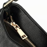 zttd дами модна чанта за рамо солиден цвят метален закопчалка чанта за пратеник реколта Zipper рамо чанта a