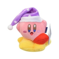 Beirem Kirby Plush Toy 4.7 Leap Kirby Пълнено животно, колекционерски плюшени за момчета Подарък за момичета, сладка кукла на карикатура за домашна декорация