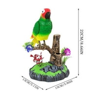Ballsfhk батерия управлява контролни гласови папагали, притежател на писалка, гласово активирано трептене на птици симулация на птици декор за птици