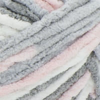 Бернат® бебешко одеяло супер обемисти Полиестерни прежди, Бебешки сиви 10.5 унции 300гр, ярда