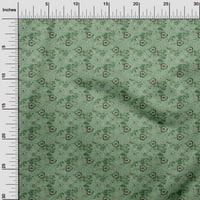Oneoone Rayon Dusty Teal Green Fabric Batik Fabric за шиене на отпечатана занаятчийска тъкан край двора