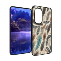 Случай на селски перо на перо, дегитиран за Motorola Moto Edge Case Men, гъвкав силиконов шоков калъф за Motorola Moto Edge