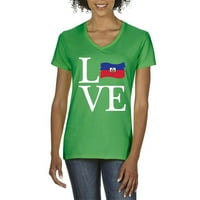 Нормално е скучно - късо ръкав с тениска с тениска с тениски, до жени с размер 3XL - Хаити