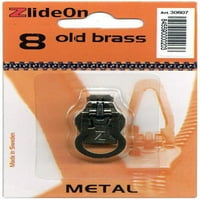 Zlideon Zipper Pull замества метален 8-стар месинг, PK 3, Zlide On