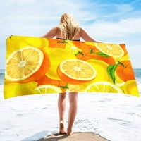 Лимон пясък безплатни плажни кърпи микрофибър плажни кърпи Извънгабаритни плаж Къмпинг кърпа бързо сухи кърпи за Плуване Спорт и фитнес