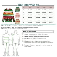 Cuhas качулки за мъже Суитчър Коледна модна печат свободен и Wo дълъг ръкав пуловер с качулка многоцветна 1x 1x