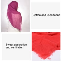Жени Леки дишащи твърди цветове мек памук дълги шалове на модни шалове слънчеви шалове опаковки
