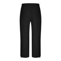 EPIC го търси, Poropl Solid Casual Elastic Beaistb Pocket памучен панталон Панталони за момчешки просвет черен размер 6