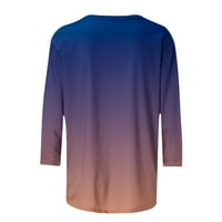 Floleo женски върхове с дълъг ръкав просвета плюс размери ризи модни блузи отпечатани разхлабени тениски ръкави кръгла шия ежедневно