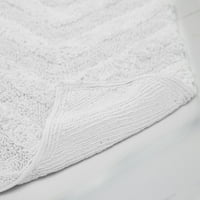 По -добри тенденции Hugo памучен комплект килим с памучна баня - бял