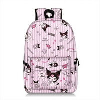 Kuromi Backpack Kawaii Sanrio Японски лятен ученик анимационен филм PU Schoolbag Cute Girl Travel Potacor Packag