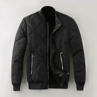 Aayomet Men Coat Jacket Jacket Winter Stand-Up Collar Pocket Plus Plus