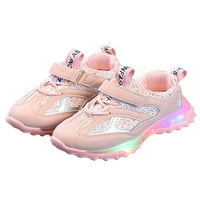 Колиша Момчета Момичета за бягащи обувки Комфорт Атлетични обувки Дишащи маратонки Училища леки треньори спорт розово 6.5c