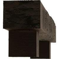 Екена мелница 6 х 10 д 72 в грубо нарязан дървен Камин камината комплект в Аламо Корбели, Премиум Хикори