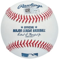 Хосе Бериос Торонто Сини Джейс Автографиран бейзбол с надпис La Makina