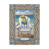 Изящно изкуство „Плажният стол„ Платен стол “спокойствие 'Платно изкуство от Кати Хорват-Бучанан