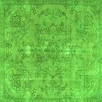 Ahgly Company Indoor Round Персийски зелени традиционни килими, 3 'кръг